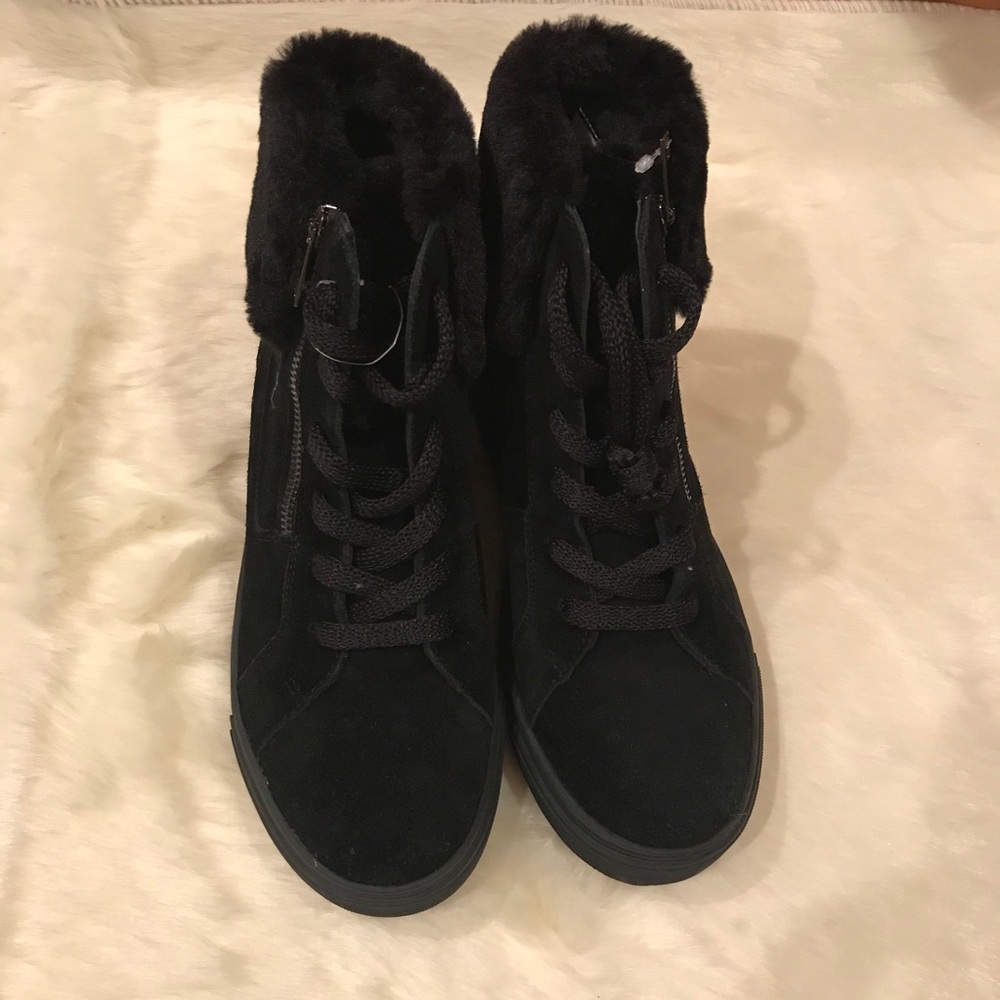 Naturalizer Baker Black Suede Bootie Sz 8 - Picture 1 of 6